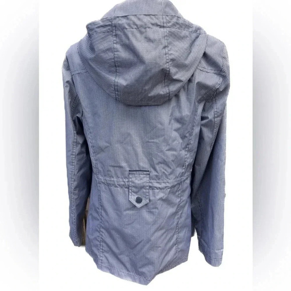 Breckinridge blue and white checkered hooded and lines jacket Small - Picture 5 of 7